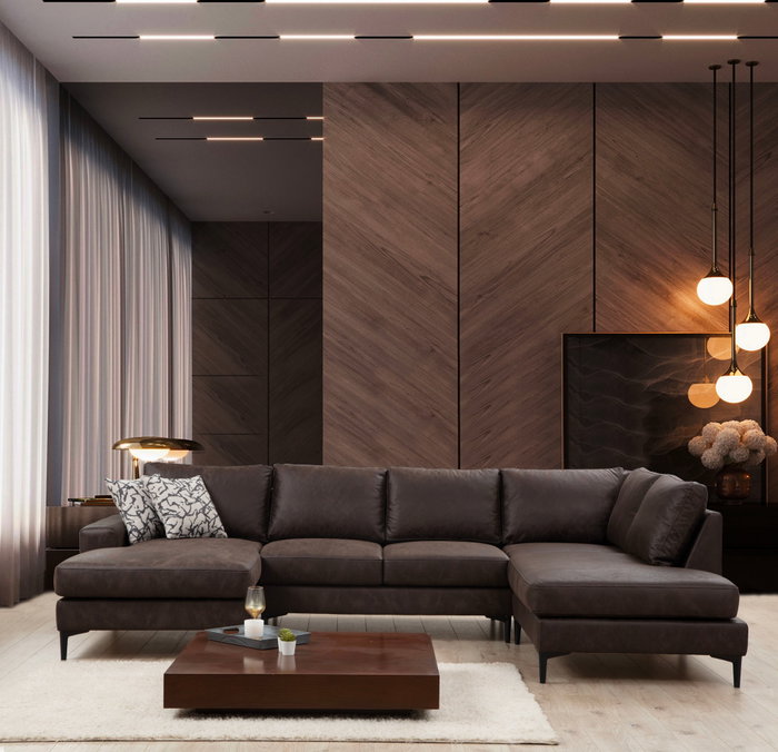 Atelier Del Sofa Porto Corner Marrón Atelier Del Sofa Porto Corner Marrón